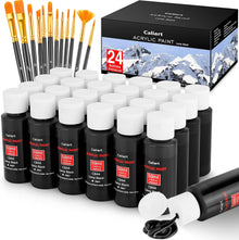 24 Colors Acrylic Paint Set