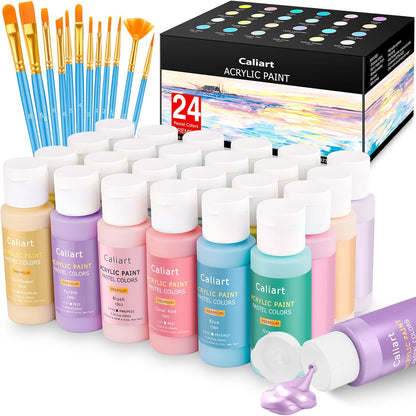 24 Colors Acrylic Paint Set