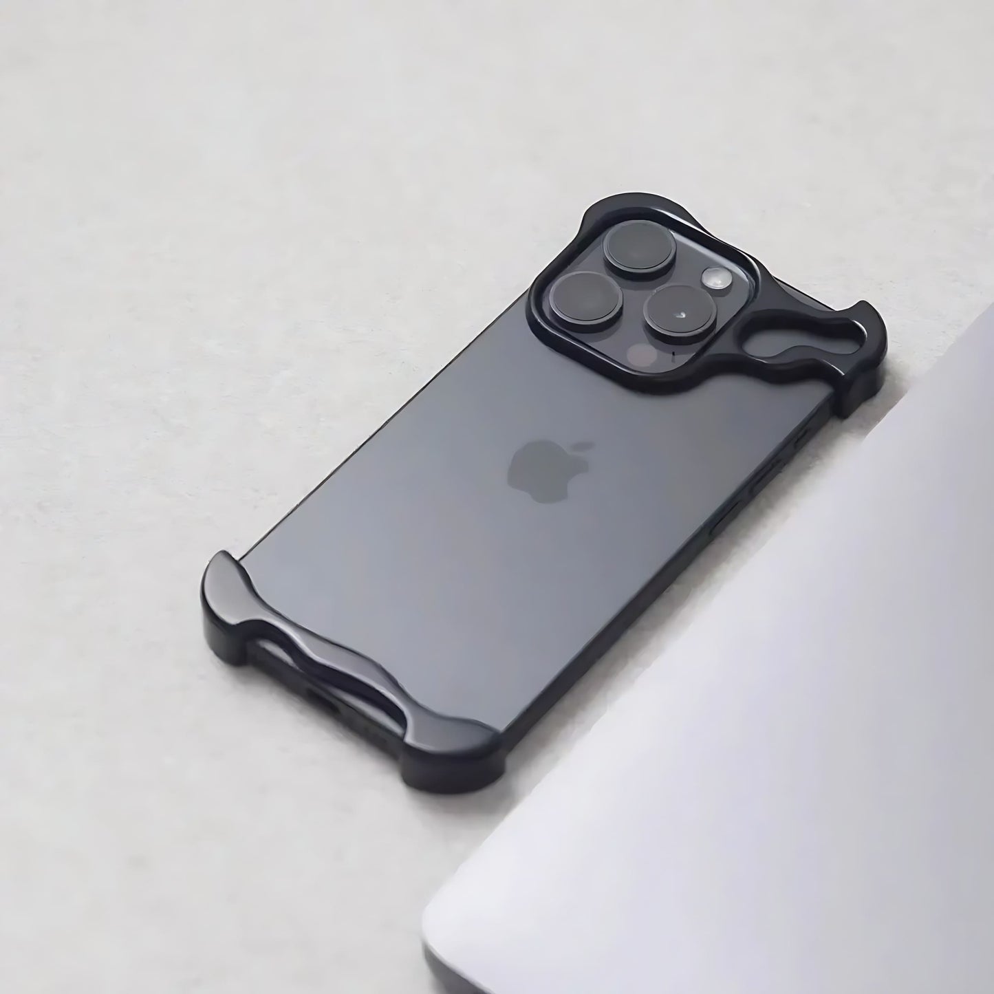 Aluminum Alloy Bumper Case for iPhone 16, 16 Pro, 16 Plus, 16 ProMax, 13-15 Pro Max & Plus with Lens Film Shield