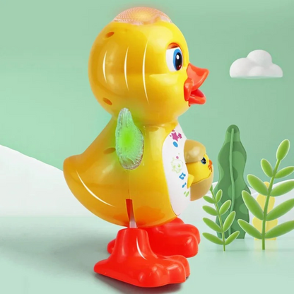 Electronic Toys Dancing Duck Funny Blink Eyes Flashing Light Shake The Body Cute Musical Cartoon Animal Educational Toy Kid Gift