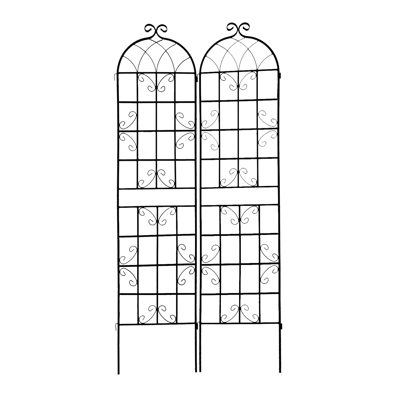 2 Pack Metal Garden Trellis Rustproof 
