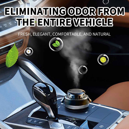 Flag Village Auto Tools Car Air Freshener, Solar Rotating Car Essential Oil Diffuser, Car Interior Decor Accessories, Odor Eliminator For Car Office Home Car Aromatherapy Car Essential Oil Diffuser Auto Diffuser