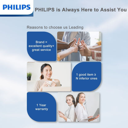 2 PCS Philips Mini Portable Charger for iPhone with Cable, 4800mAh Power Bank DLP2550CW-bundle