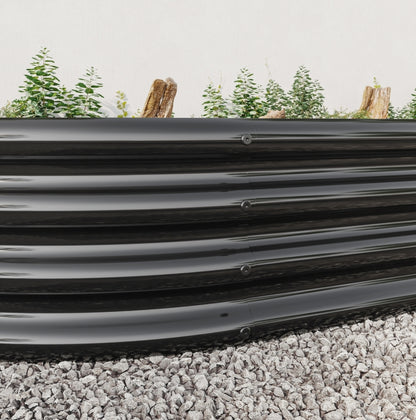 Oval Metal Elevated Garden Bed