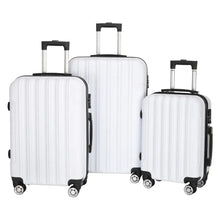 White Travel Suitcase Set