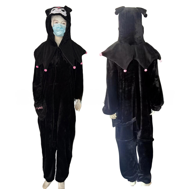2023 Kuromi Cartoon Fleece Winter Pajama Onesie -- costume -- product