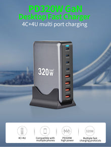 Fast Charger – 8-Port PD & QC 3.0 Hub