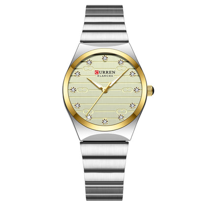 Womens Small Dial Mesh Strap Waterproof Watch