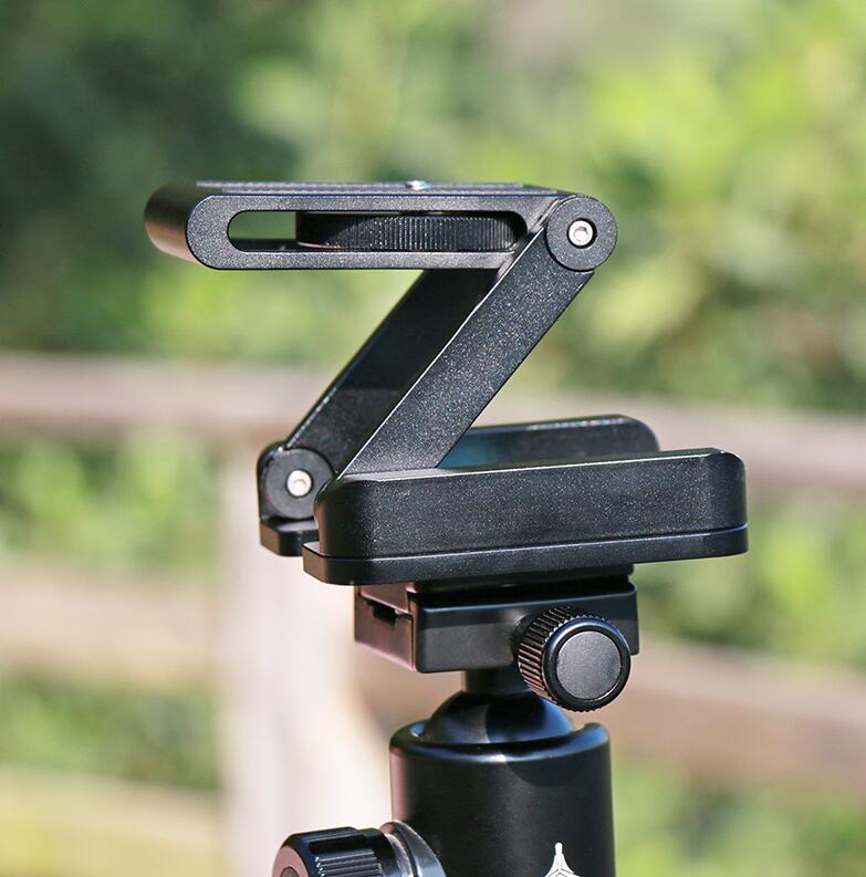 Compatible with Apple, Ulanzi Z Flex Tilt Tripod Head Aluminum Alloy Folding Quick Release Plate Stand Mount Spirit Level For Phones Camera image 3