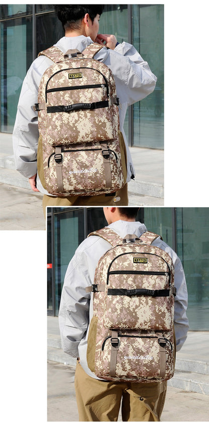 Only Self Pickup-Expanding Backpack, Durable And Retro Style Backpack, Super Large Capacity Hiking Backpack, Job-related Travel Backpack, Camping Luggage Bag