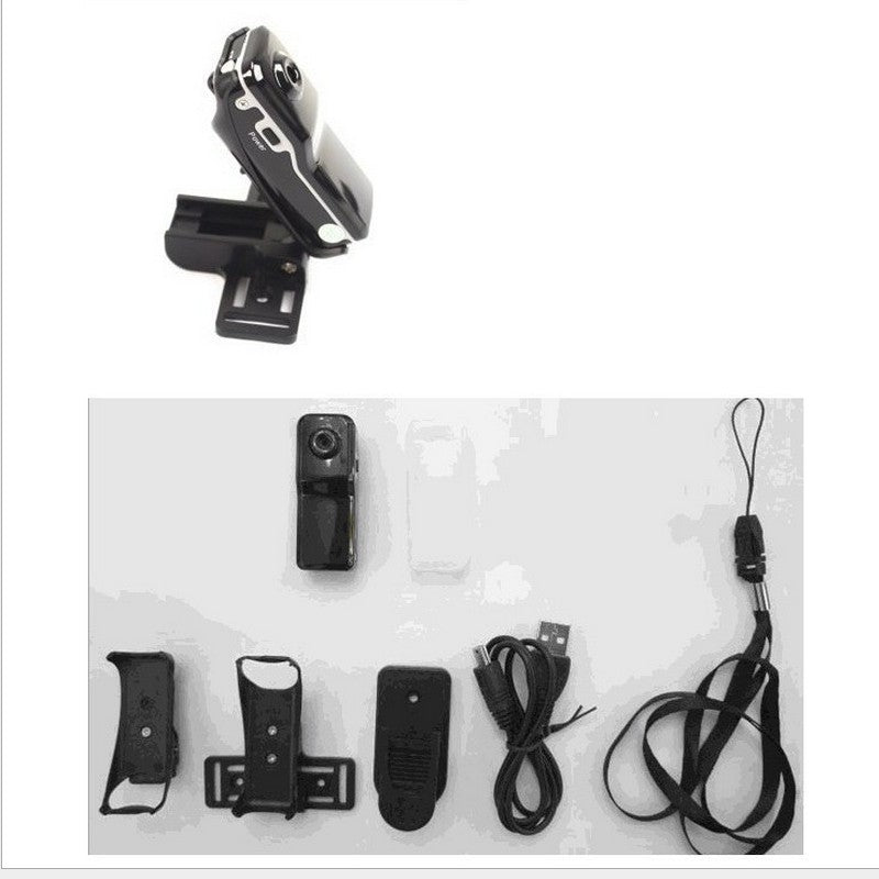 MD80 thumb recorder showing compact body and USB connection