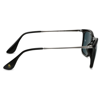 Rellter Square W-2424 Black to Black  Sunglasses