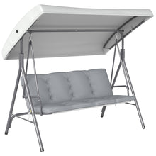 3 Seater Garden Swing Chair with Comfortable Cushions for Outdoor Relaxation