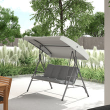 3 Seater Garden Swing Chair with Comfortable Cushions for Outdoor Relaxation