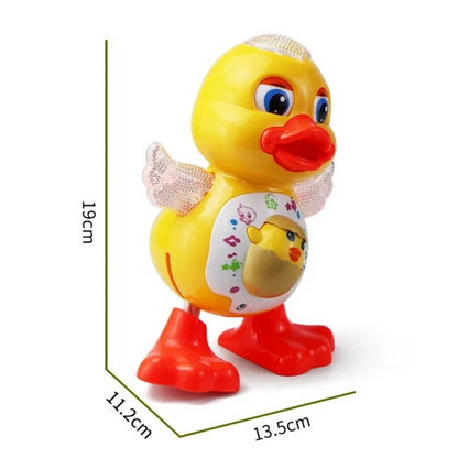 Electronic Toys Dancing Duck Funny Blink Eyes Flashing Light Shake The Body Cute Musical Cartoon Animal Educational Toy Kid Gift