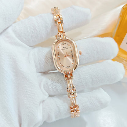 Retro Luxe Diamond-Encrusted Womens Watch