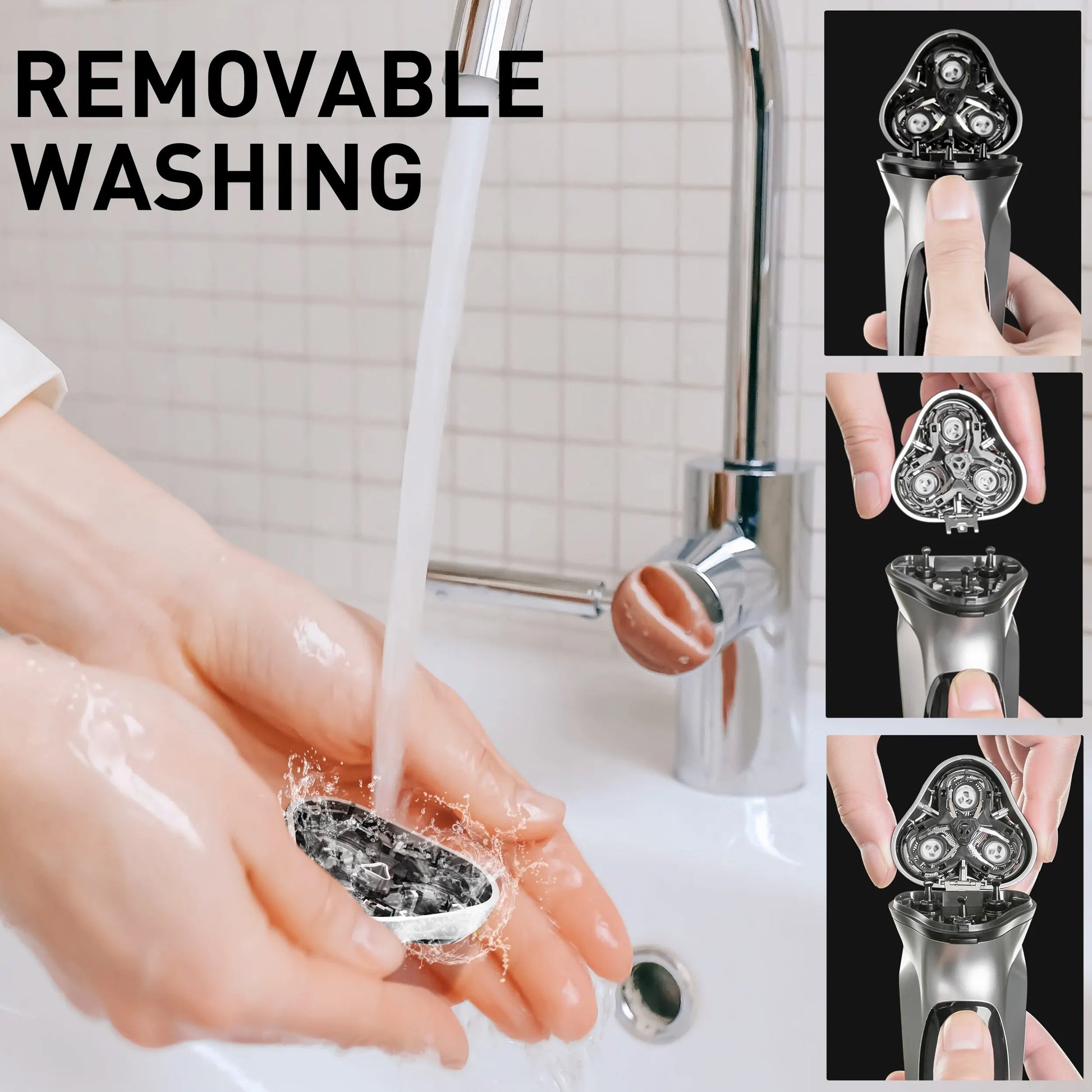Rechargeable electric shaver ENCHEN Blackstone with 3D floating blade