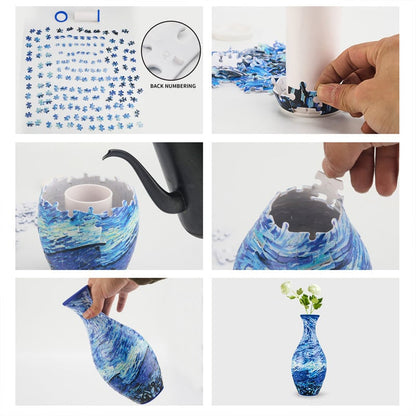 3D Puzzle Art Vase