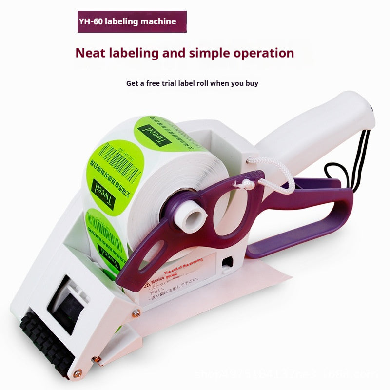 Semi Automatic Flat Small Self-adhesive Label Machine