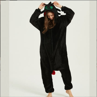 2023 Kuromi Cartoon Fleece Winter Pajama Onesie -- costume -- product