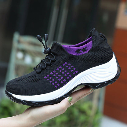 Breathable Shoes Trendy And Fashionable Lightweight Socks Womens Athletic Shoes