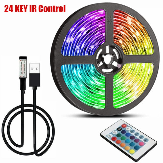 Bluetooth Control RGB Strip Lights for Bedroom and Party Decor