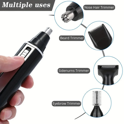 4 in 1 All Purpose Beauty Set for painless trimming of nose hair, beard, and eyebrows