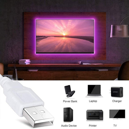 Bluetooth Control RGB Strip Lights for Bedroom and Party Decor