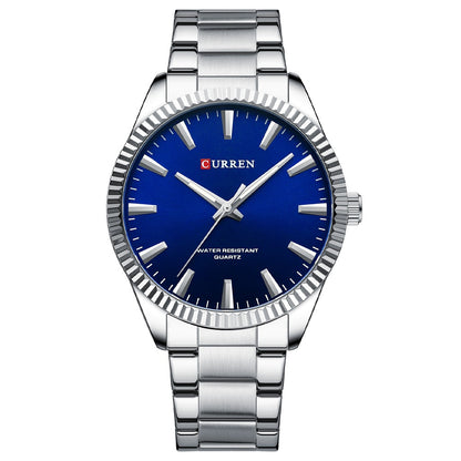 Business Mens Waterproof Round Pin-Strap Watch