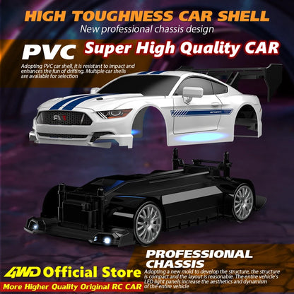 4WD RC drift car with remote control for kids and adults high-speed racing


