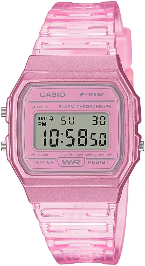 Casio F91W Series | Digital Watch | Water Resistant | LED Light | 1/100 SEC Stopwatch | Regular Time Keeping