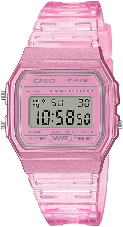 Casio F91W Series | Digital Watch | Water Resistant | LED Light | 1/100 SEC Stopwatch | Regular Time Keeping