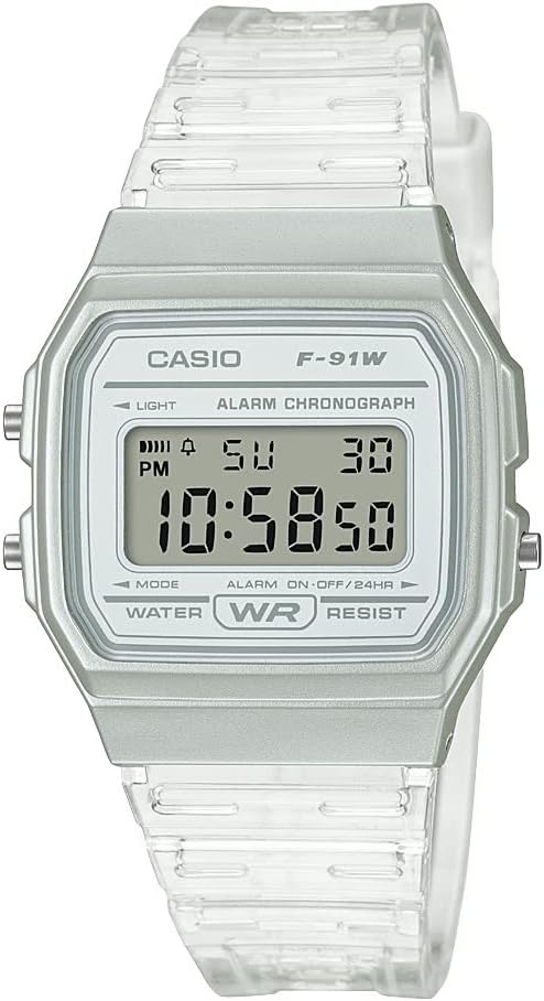 Casio F91W Series | Digital Watch | Water Resistant | LED Light | 1/100 SEC Stopwatch | Regular Time Keeping