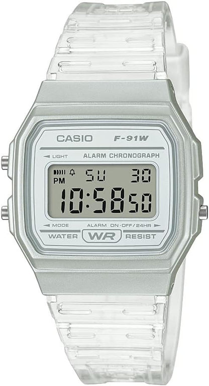 Casio F91W Series | Digital Watch | Water Resistant | LED Light | 1/100 SEC Stopwatch | Regular Time Keeping