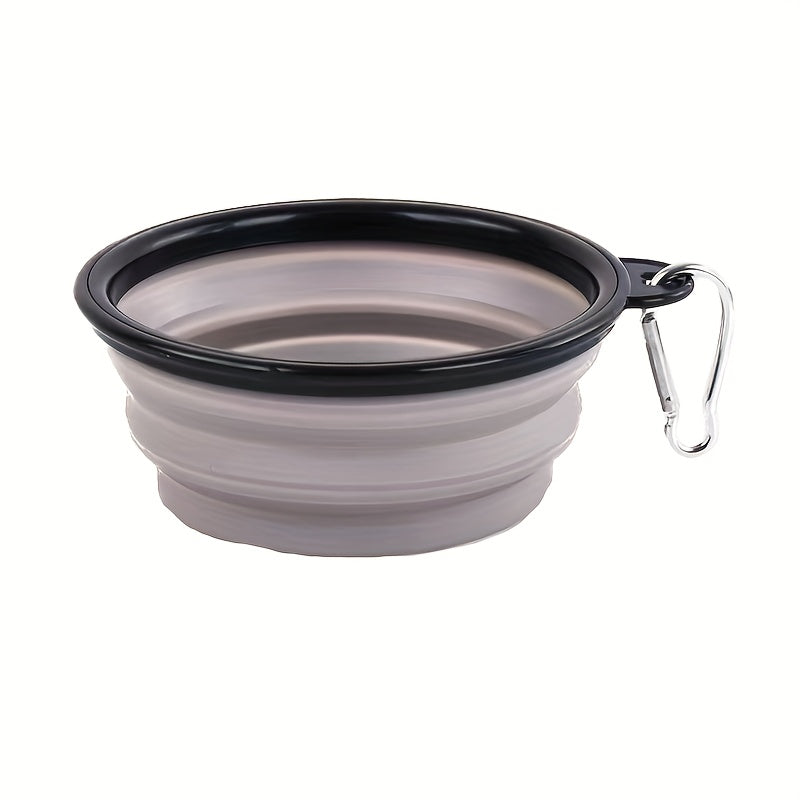 Pet Silicone Dog Food Water Bowl Travel Portable Folding  Supplies