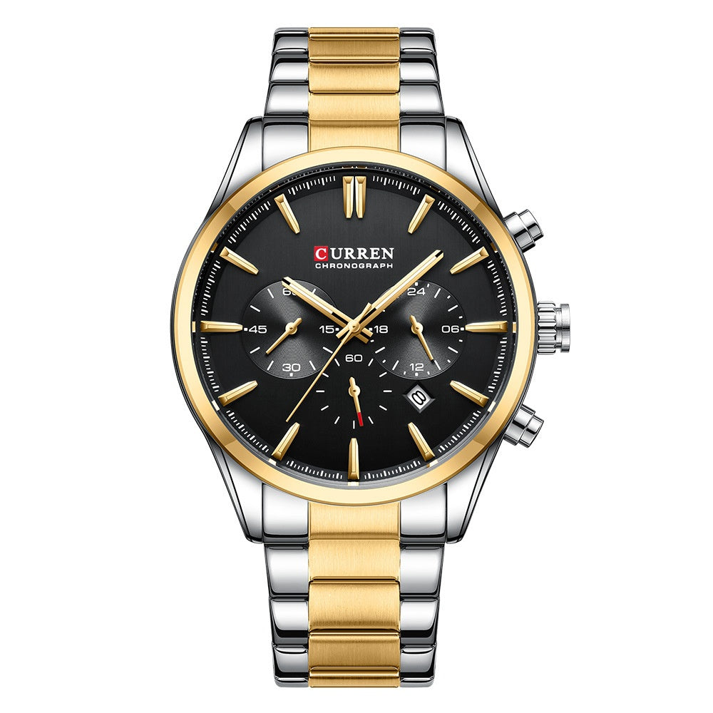 Men's Business Six-Hand Multifunction Quartz Watch