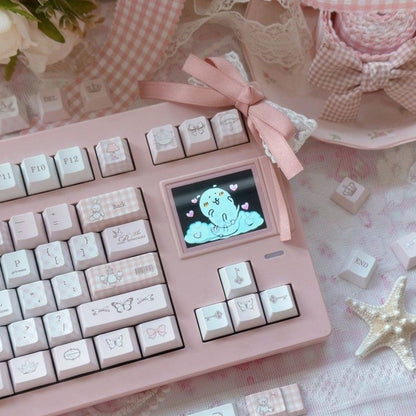 New OEM Personalized Peripheral Keycaps For Love-themed Devices 5-sided Sublimation PBT Material