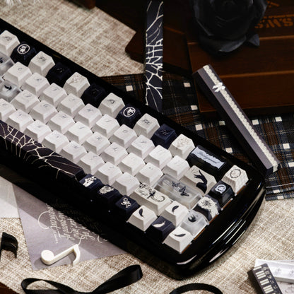 Black White And Gray Gothic Keycaps