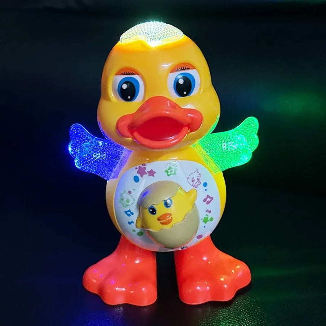 Electronic Toys Dancing Duck Funny Blink Eyes Flashing Light Shake The Body Cute Musical Cartoon Animal Educational Toy Kid Gift