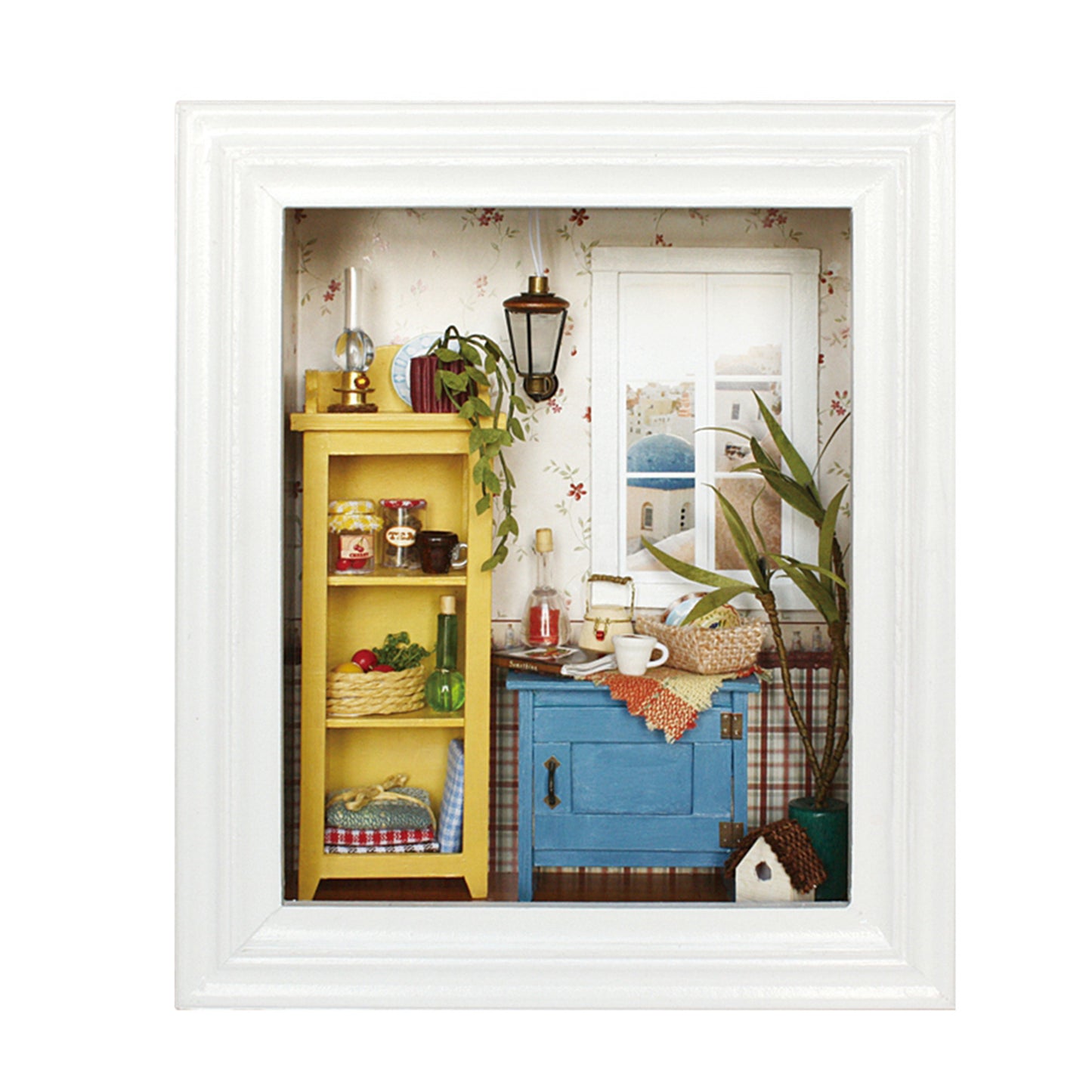 DIY Dollhouse Photo Frame Design Warm House Kit with Furniture Birthday Gifts Home Decoration