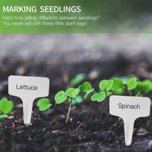 100 pcs PVC Garden Labels White Gardening Plant Sorting Sign Tag Ticket Plastic Writing Plate Board Plug