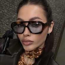 Womans Big Frame Sunglasses Summer Sunshade Beach Vacation Leopard Sunglasses