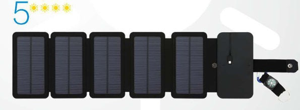 5V USB solar charger for gardening camping and travel