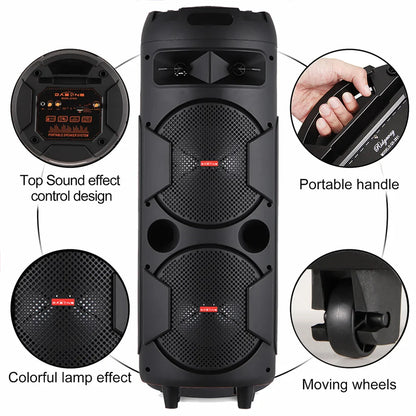 6000W wireless Bluetooth party speaker with subwoofer and powerful bass

