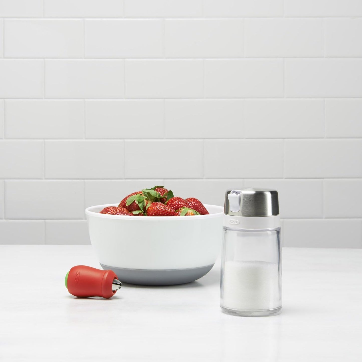 OXO Good Grips Sugar Dispenser – Easy-Pour, No-Mess Plastic Container for Kitchen & Coffee Use