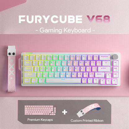 FURYCUBE V68 Wired Mechanical Keyboard