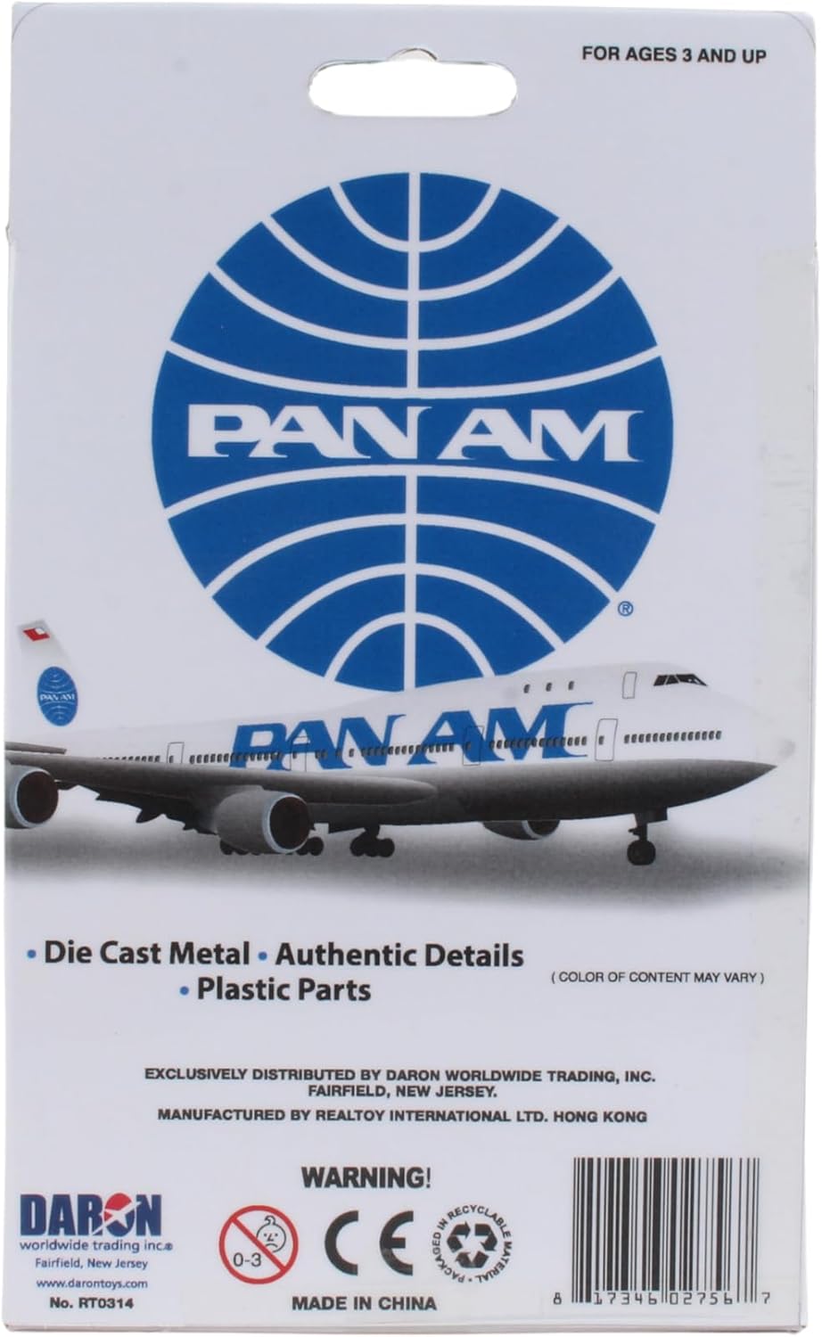 Daron Pan Am Plane RT0314