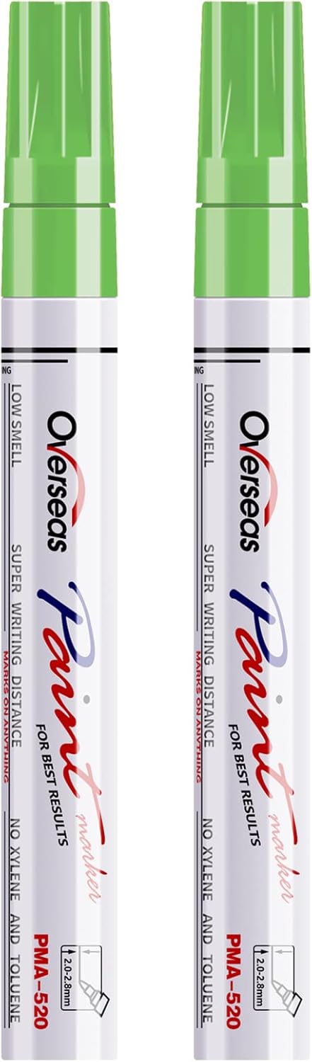 Black permanent oil-based paint markers