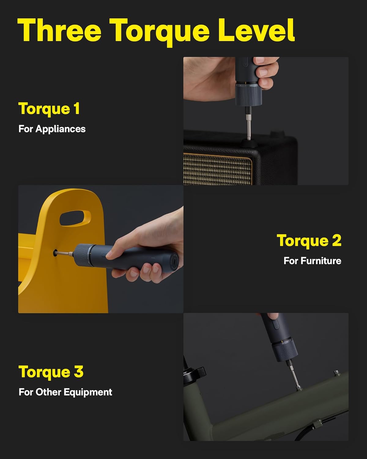 HOTO 3.6V Electric Screwdriver