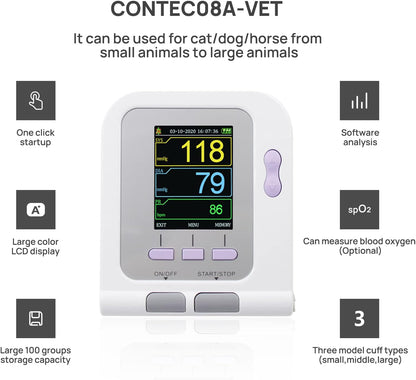 Digital blood pressure monitor for pets

